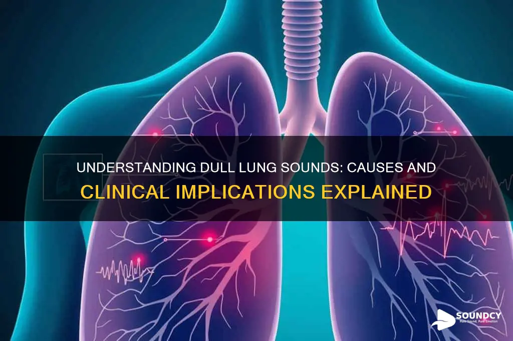 what causes dull lung sounds