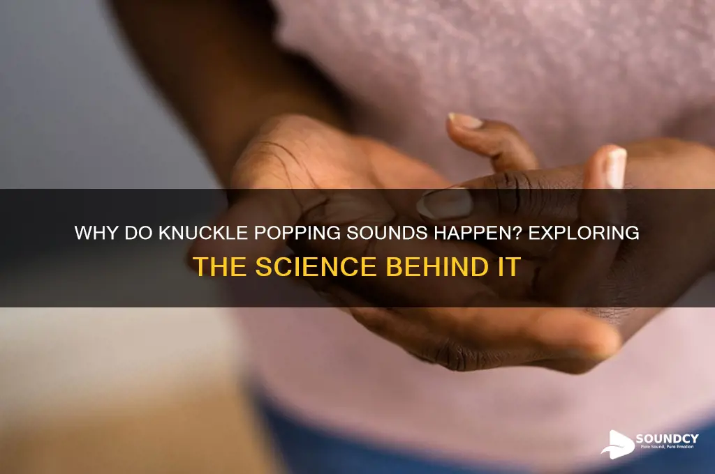 what causes knuckle popping sound