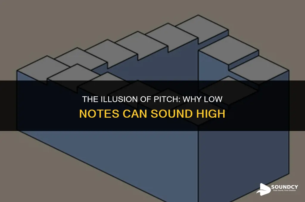 what causes low note sounding like a high note