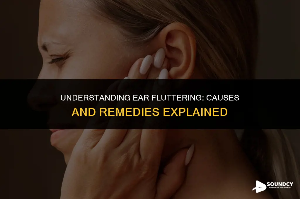 what causes my ear to make a fluttering sound