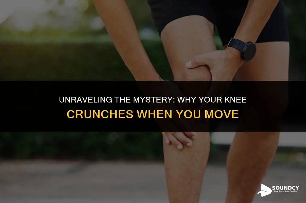 what causes my knee to make a crunching sound