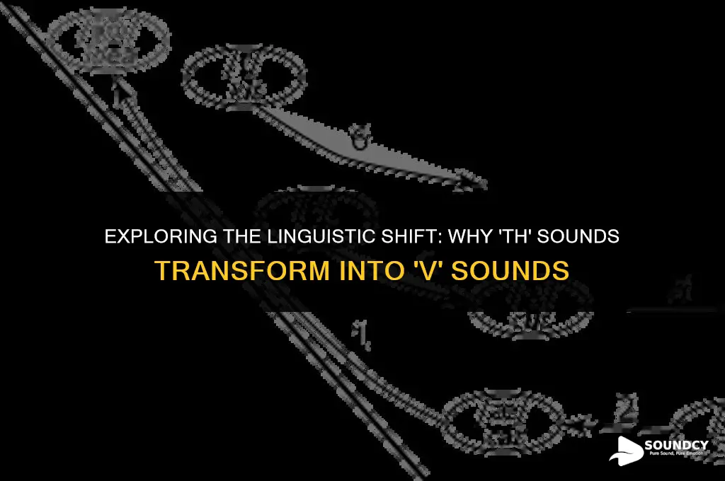 what causes people to replace th with v sound