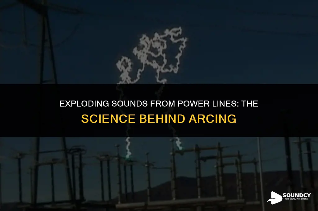 what causes power lines arcing to sound like firecrackers