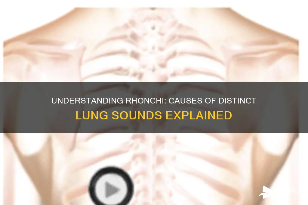 what causes rhonchi lung sound