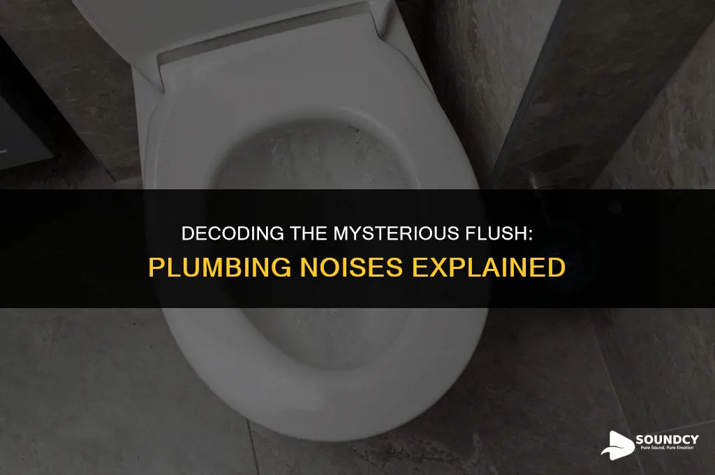 what causes sound in tour plumming when you flush
