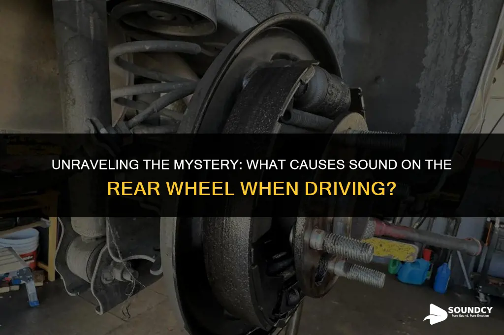 what causes sound on the rear wheel when driving