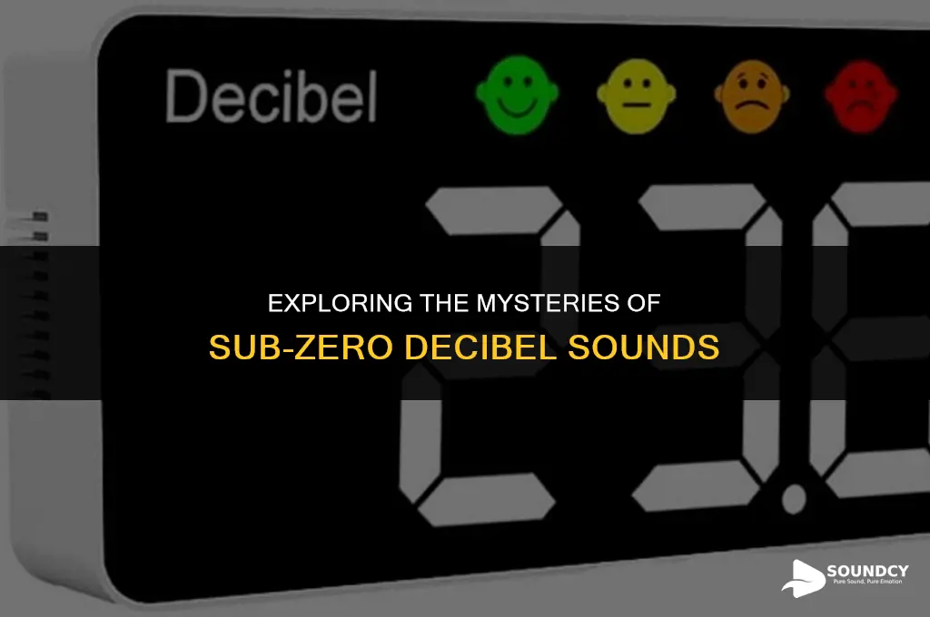 what causes sound that are lower than 0 decibels