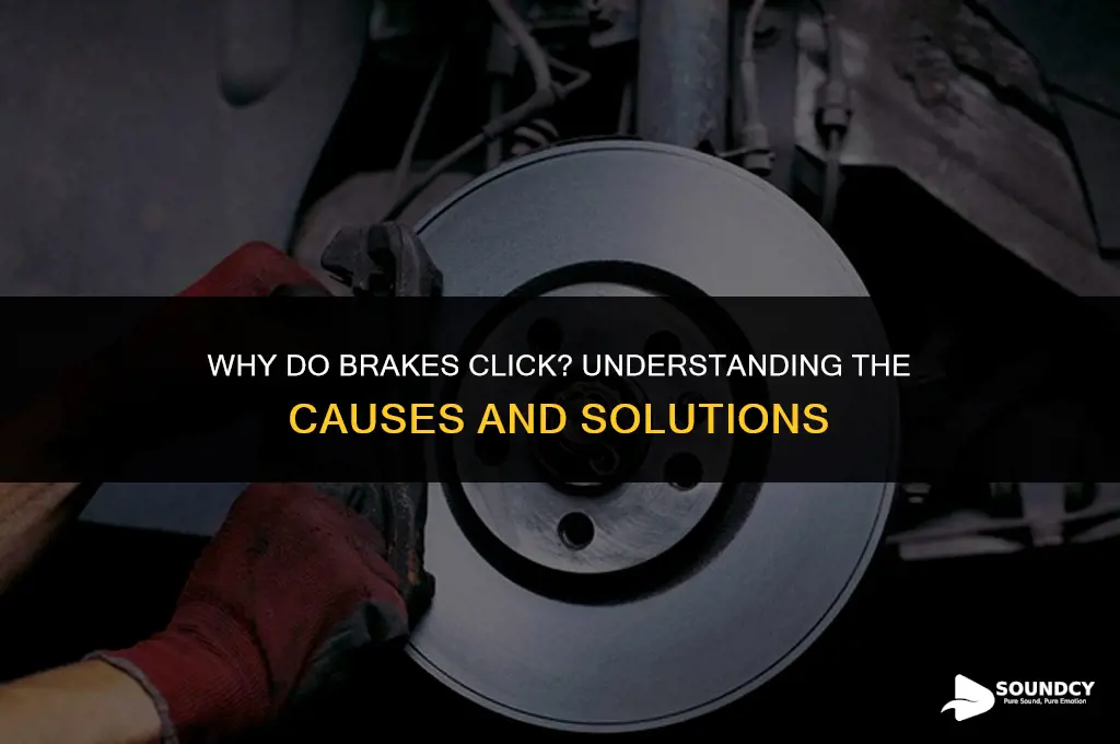 what causes the brakes to make a clicking sound