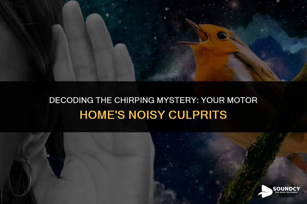 what causes the chirrping sound in my motor home