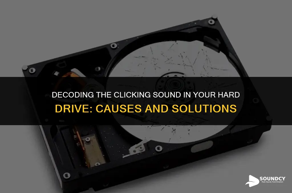 what causes the clicking sound in the hard drive