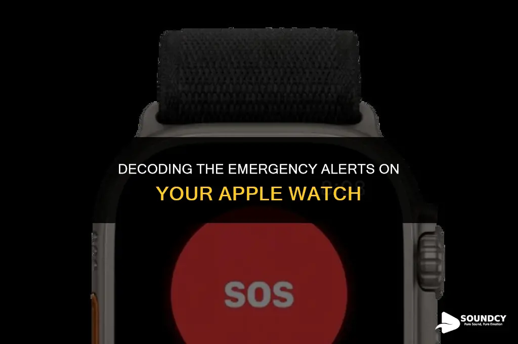 what causes the emergency sound on my apple watch