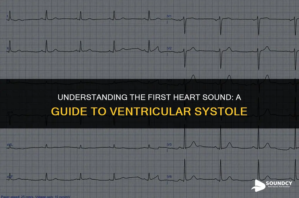 what causes the first heart sound after ventricular systole