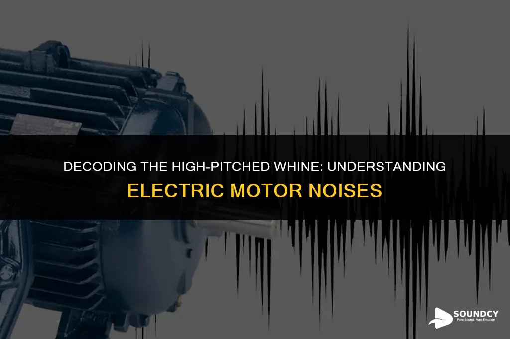 what causes the high pitched sound from electric motors