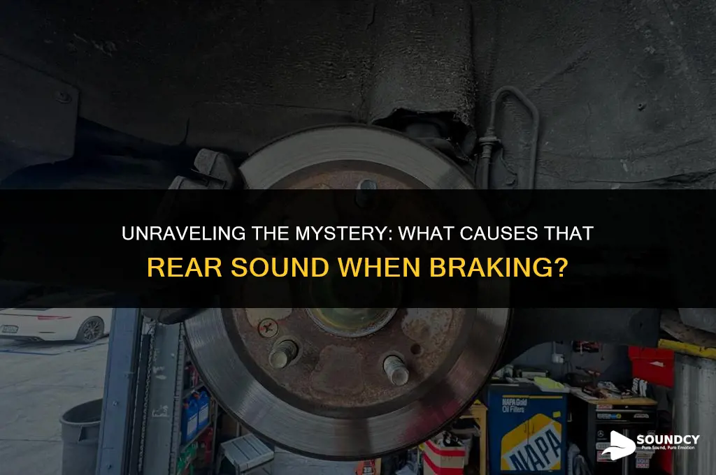 what causes the rear sound whenever i apply brake