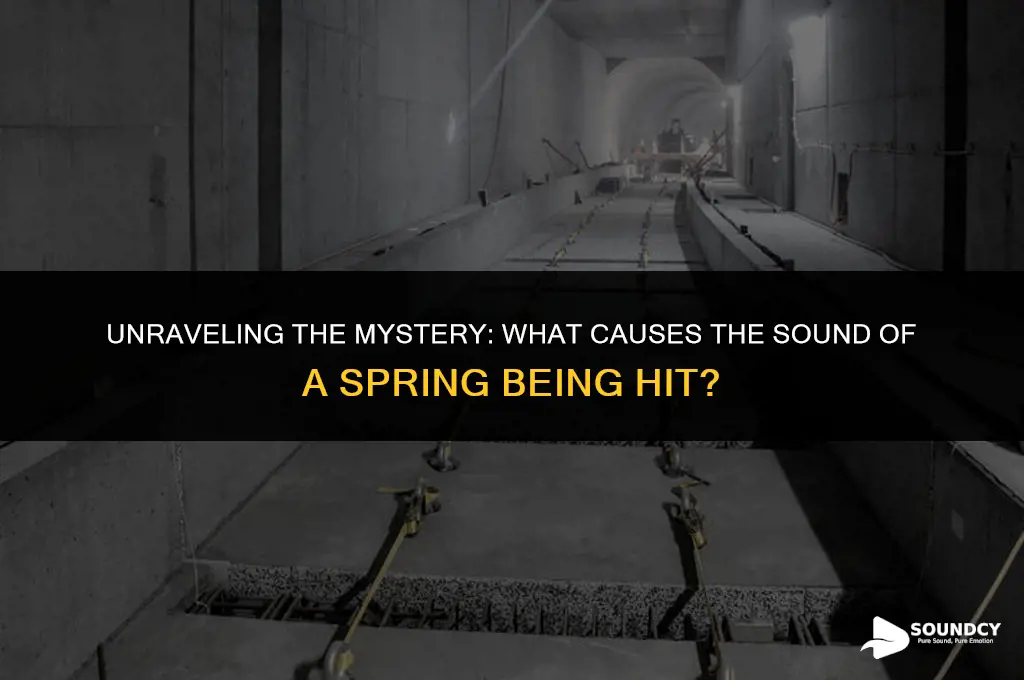 what causes the sound of a spring being hit