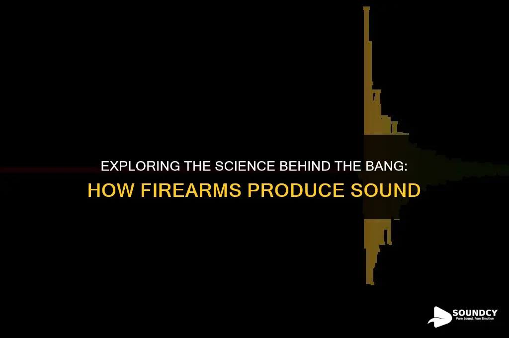 what causes the sound when a firearm is discharged