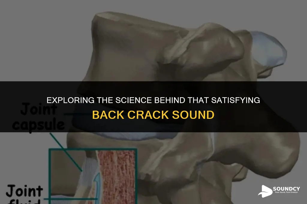 what causes the sound when you crack your back