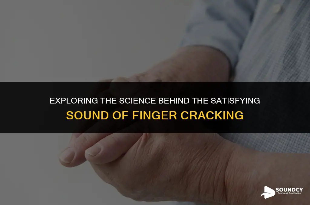 what causes the sound when you crack your fingers