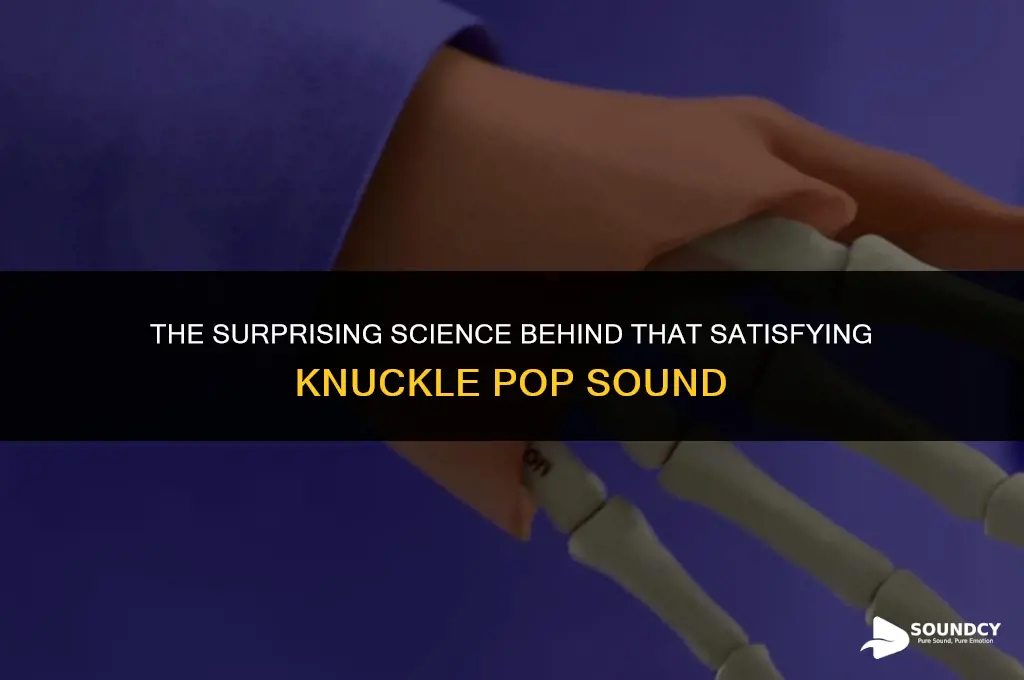 what causes the sound when you pop your knuckles