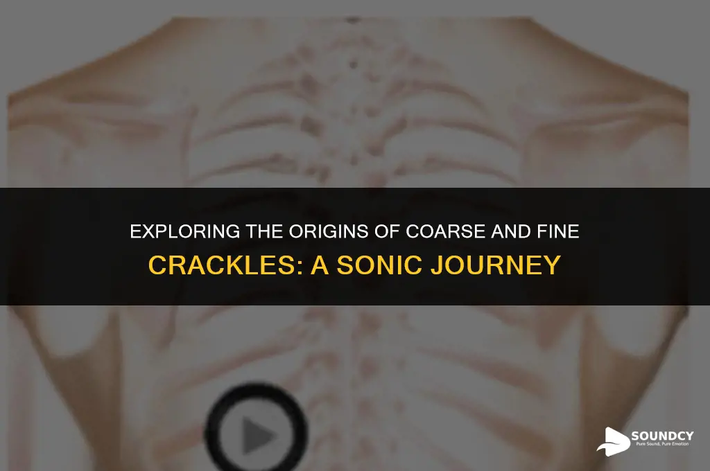 what causes the sounds of coarse and fine crackles
