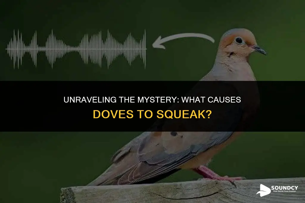 what causes the squeaking sound when a dove doub