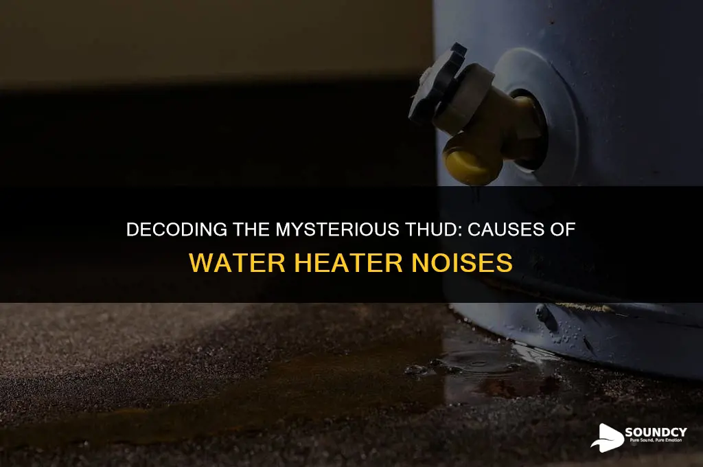 what causes thudding sound from the water heater tank