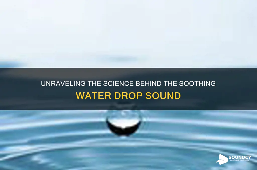 what causes water drop sound