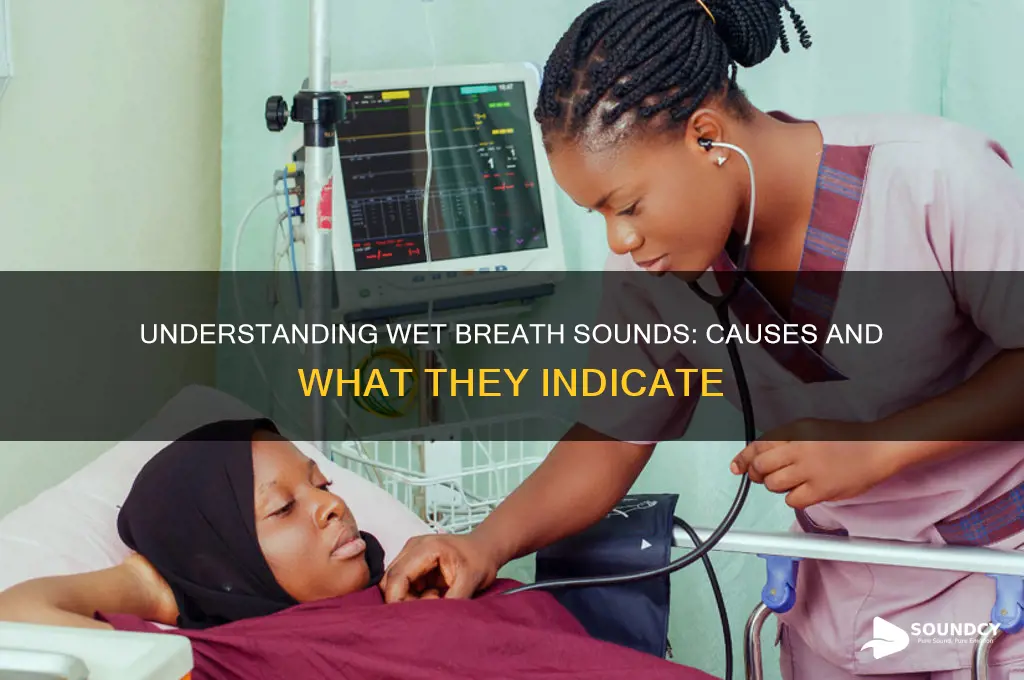what causes wet breath sounds