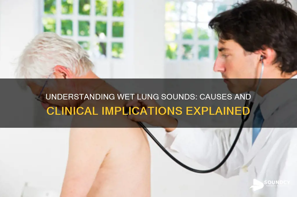 what causes wet lung sounds