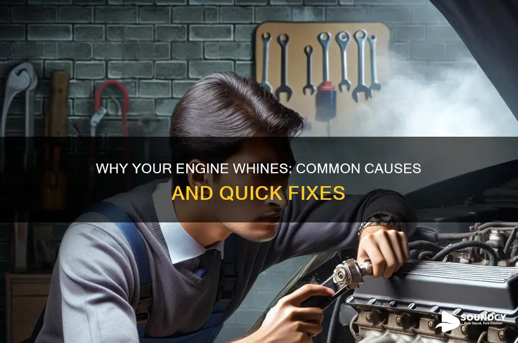 what causes whining sound engine