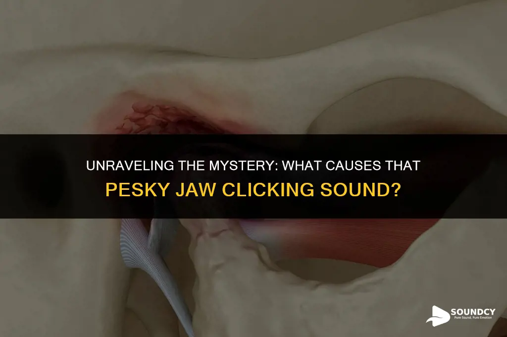 what causes your jaw to make a clicking sound