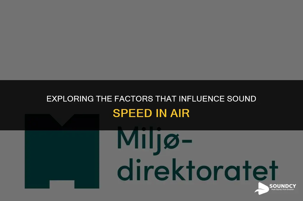 what characteriestics affect the speed of sound in air