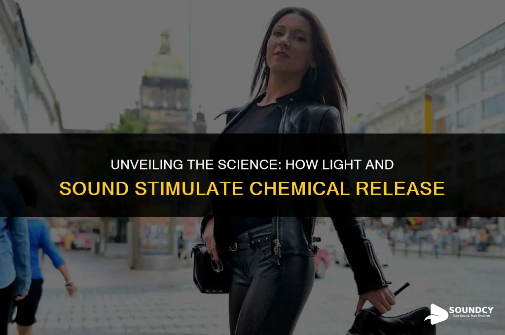 what chemical is released by flashing lights and sounds