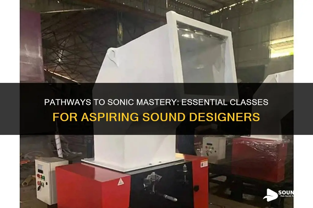 what classes are required to become a sound designer