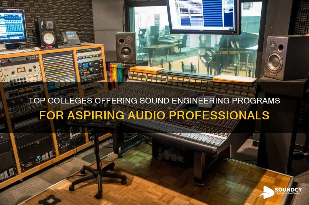 what colleges offer sound engineering