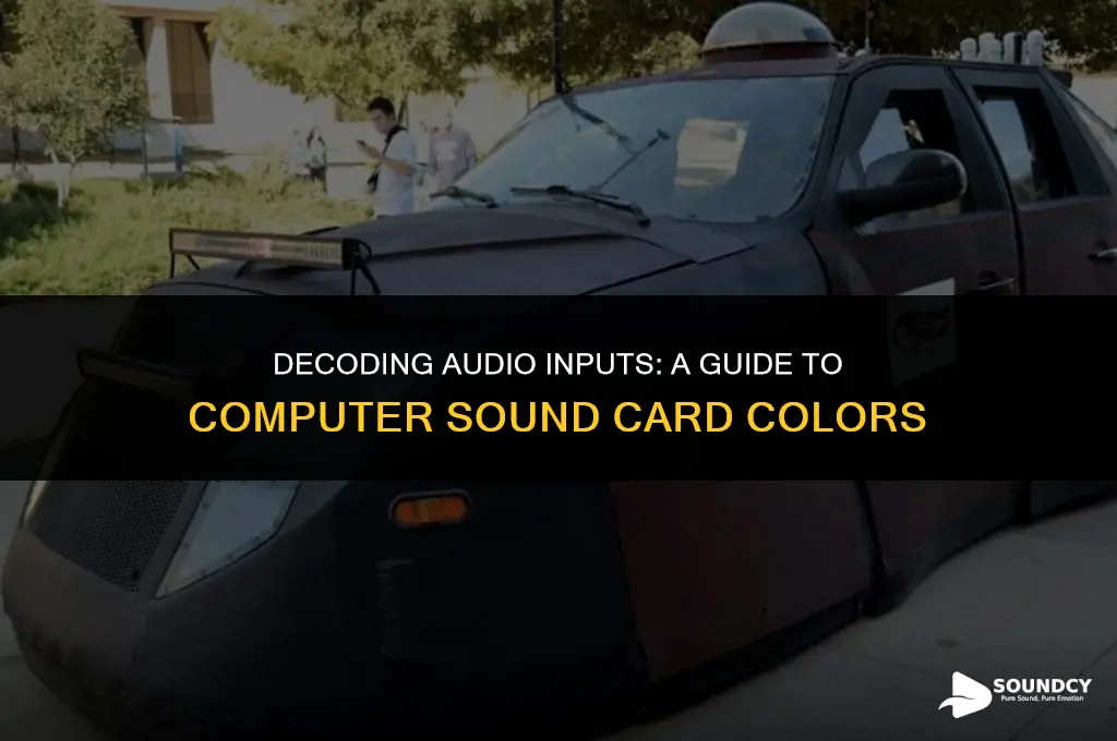 what color are audio inputs on computer sound cards