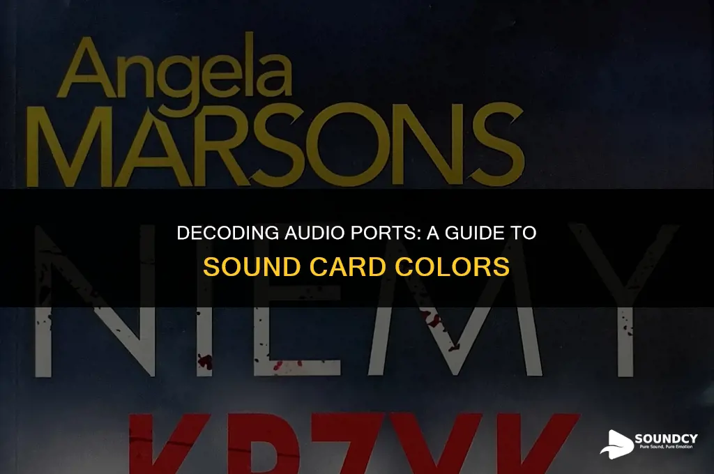 what color are sound audio port on a computer