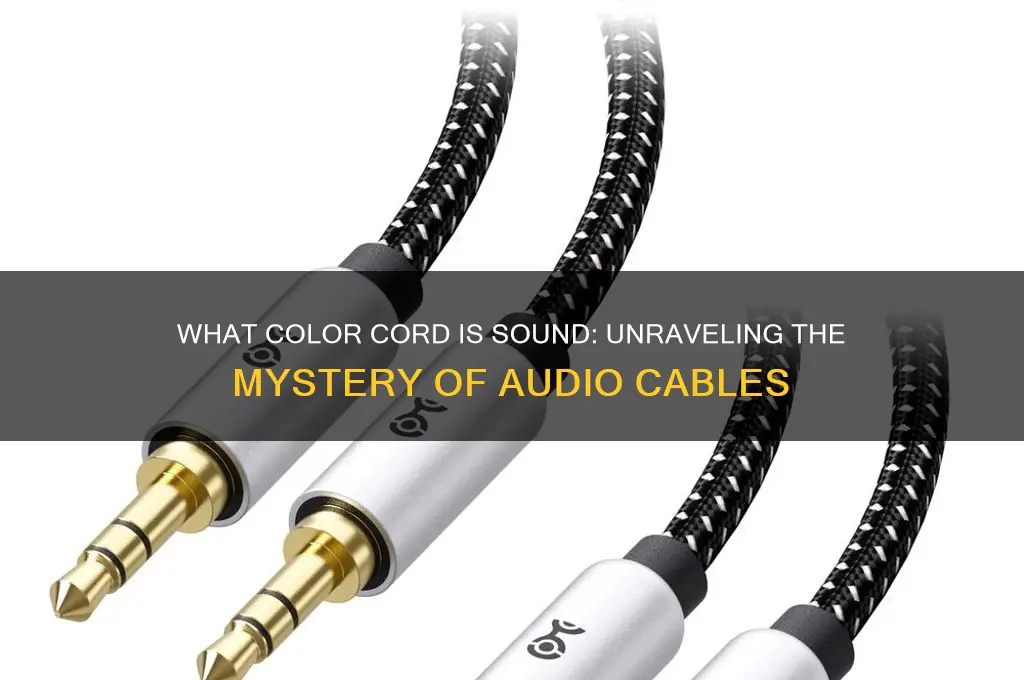 what color cord is sound