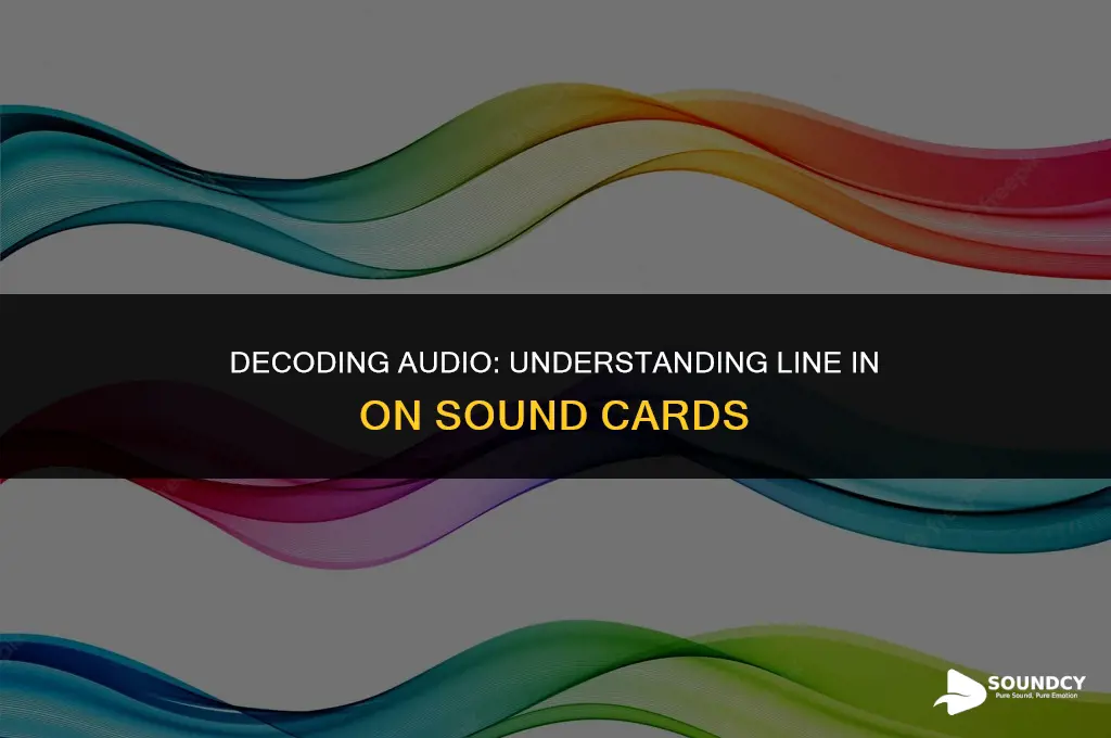 what color is line in on a sound card