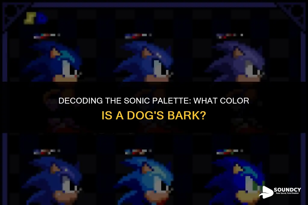 what color is the sound of a dog barking