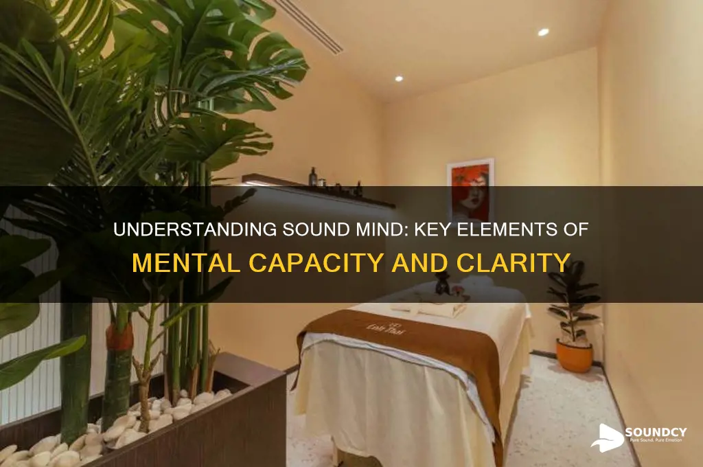 what constitutes of sound mind