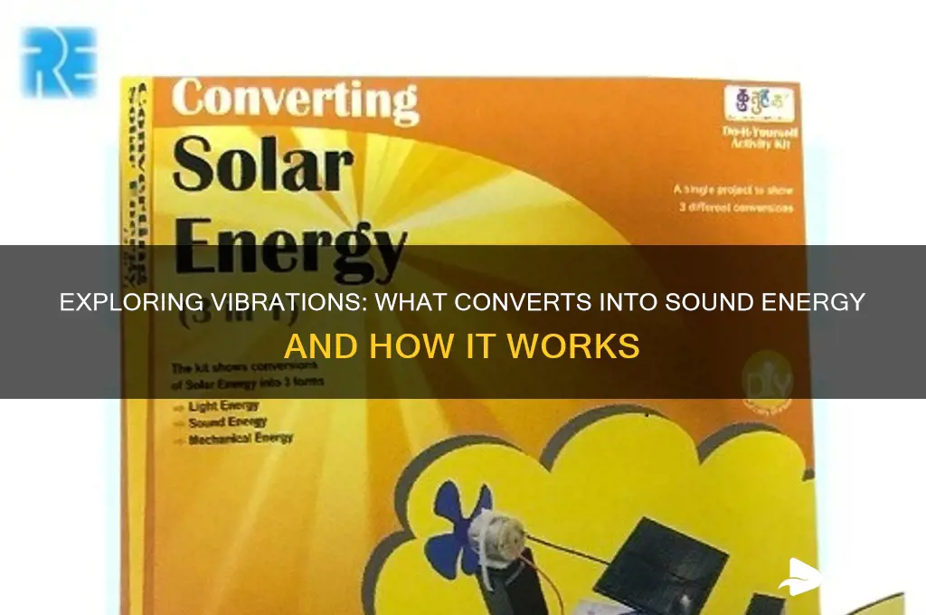 what converts into sound energy