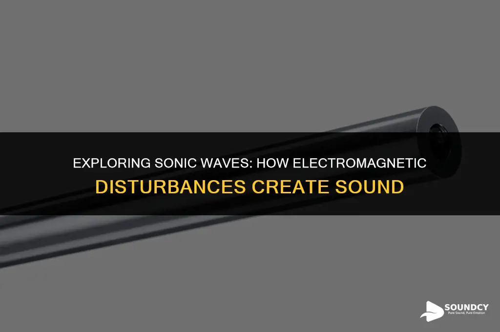 what creates sound through disturbance of an electromagnetic field