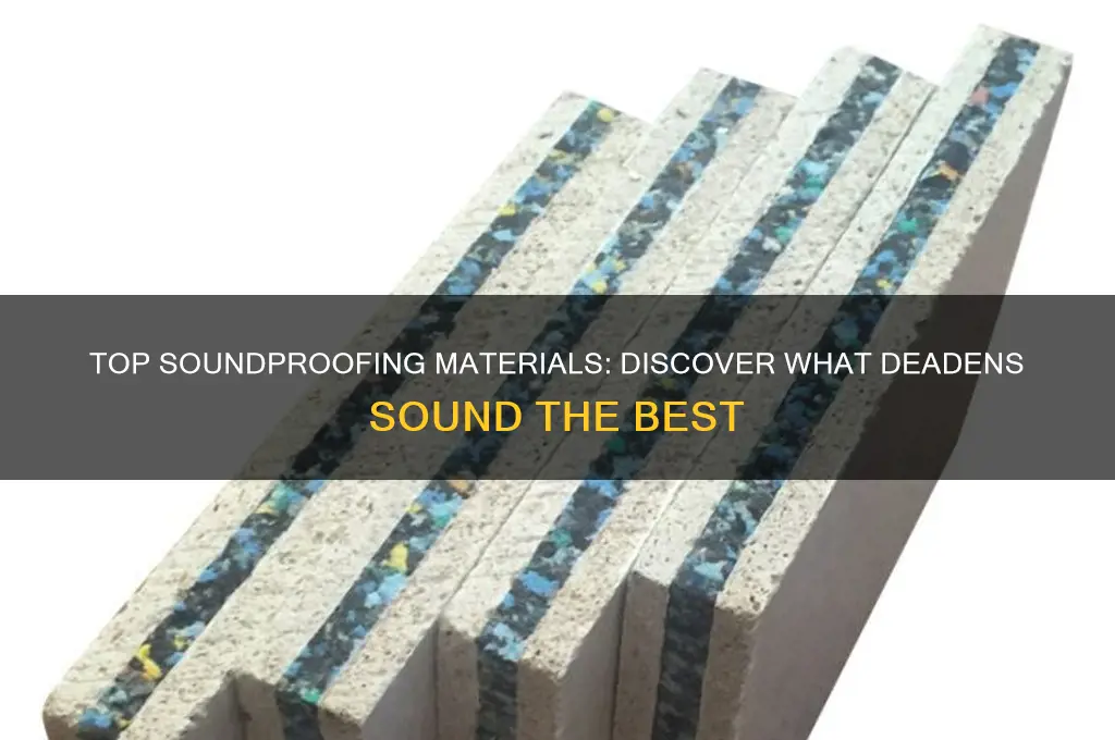 what deadens sound the best
