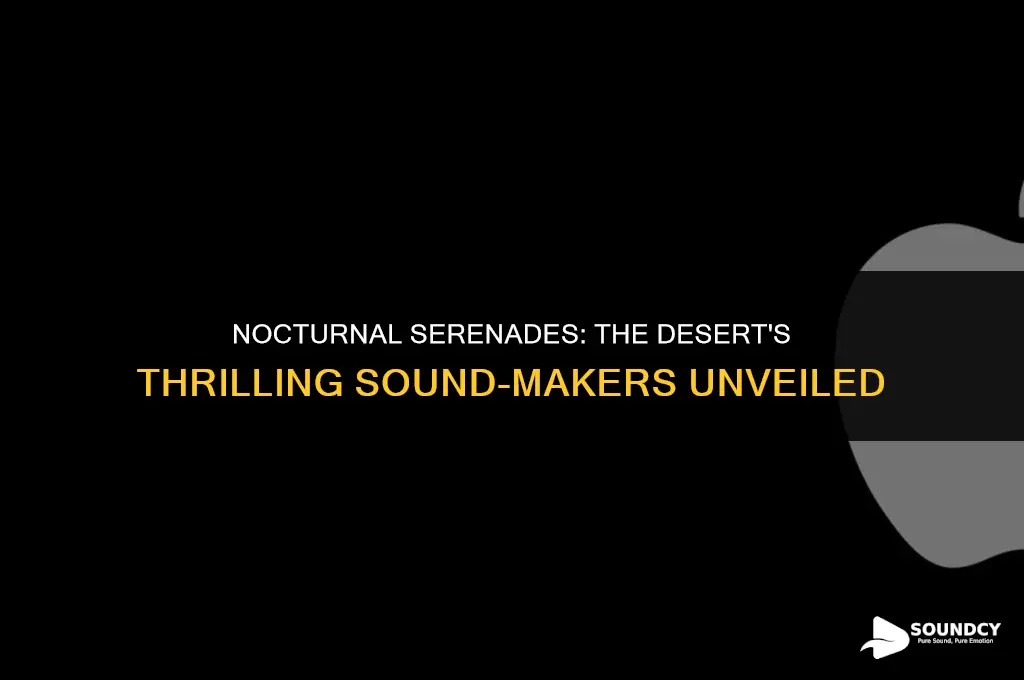 what desert animal makes a trilling sound at night