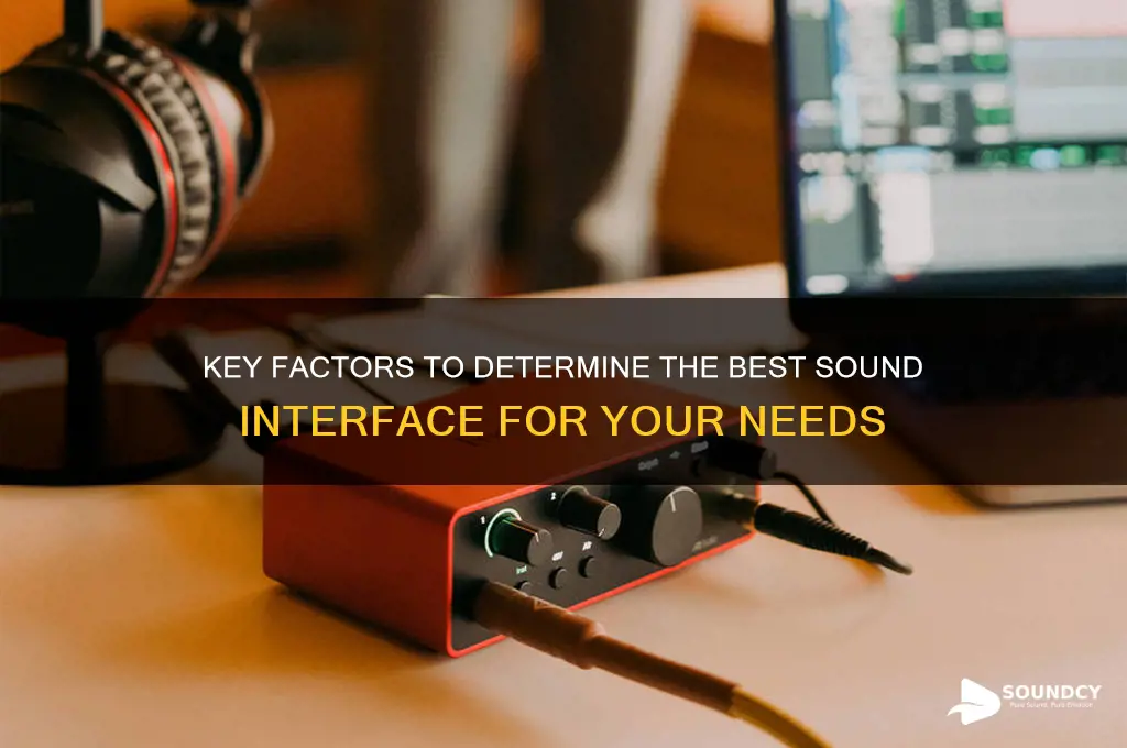 what determines best sound interface
