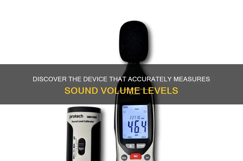 what device measures sound volume