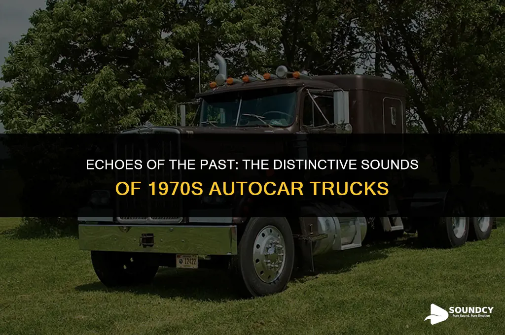 what did autocar trucks in 1970