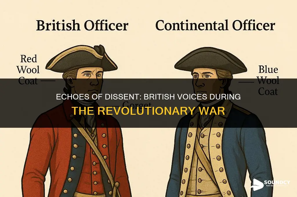 what did british people sound like during revoltinary war