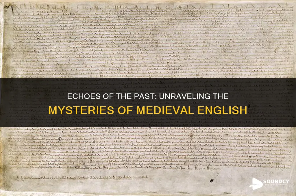 what did english sound like in the middle ages